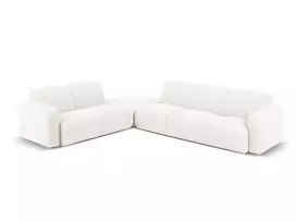 Boucle kampinė sofa - kairė, Molino, 6 sėdimos vietos, 315x250x72, balta