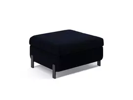 Velvet pufas su dėže, Gloria, 1 sėdynė, 87x72x46, karališkos mėlynos spalvos