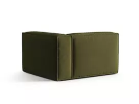 Dešinės pusės modulinė sofa, Nuria, 1 sėdynė, 125x110x72, samanų žalumo melanžas