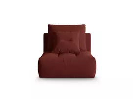 Modulinės sofos dalis, Bloom, 1 sėdynė, 100x106x95, raudona