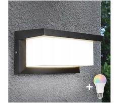 LED RGBW reguliuojamas lauko sieninis šviestuvas NEELY 1xE27/9W/230V IP54 antracitas