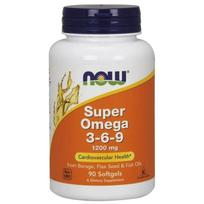 Now Foods Super Omega 3-6-9 1200 mg - 90 minkštųjų gelių