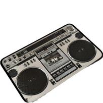 Retro neslystantis boombox kilimėlis