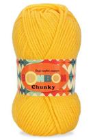 Mezgimo siūlai BonBon Chunky, Geltona