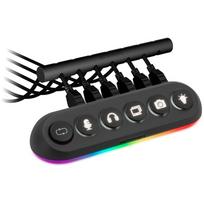 Streamplify HUB DECK 5, 4x USB 3.0, 1x USB 2.0, RGB, 12V, EU Power Cord – juodos spalvos