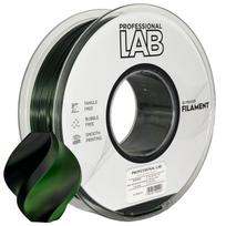 3D Plastikas – Filamentas PLA Silk Dual Color juodas žalias | 1.75 mm, 1 kg | Professional LAB
