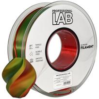 3D Plastikas – Filamentas PLA Silk Tri Color raudonas geltonas žalias | 1.75 mm, 1 kg | Professional LAB