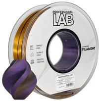3D Plastikas – Filamentas PLA Silk Tri Color juodas auksinis violetinis | 1.75 mm, 1 kg | Professional LAB