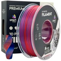 3D Plastikas – Filamentas PLA Silk Dual Color raudonas mėlynas | 1.75 mm, 1 kg | SPrint