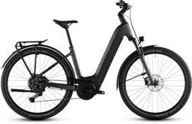 Elektrinis dviratis Cube Nuride Hybrid Performance 600 Easy Entry slabgrey'n'black 2026