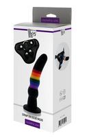 Strap-on dildo vaivėkspinės spalvos