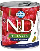 FARMINA N&D Quinoa Dog Weight Management 285 g ėriena šunims, turintiems antsvorio