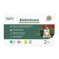 NATY sauskelnės BioEmbrace, 2 dydis, 3-6 kg., 33 vnt., 8000208