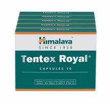 Himalaya Tentex Royal Capsules, 10 x 5 Strip, Natural Energy & Performance Booster For Men, Total 50 Capsules