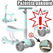Triratis paspirtukas vaikams Ladybug 3in1 (Prekė su defektu 9901074)