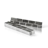 Kūrybingas plytų rašto sienos lipdukas Sienos juostos lipdukas Lipnus plytų rašto vandeniui ir drėgmei atsparus tapetas Tapetų atnaujinimas 10.16 * 50.8CM * 12 pieces