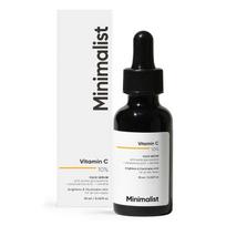 Minimalistinis 10% vitamino C veido serumas jautriai odai | Skaistinanti drėkinanti unisex formulė su etil askorbo rūgštimi | 10 ml