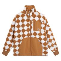PUMA Comfortable Skin-Friendly Warm Lock Temperature Fleece Jacket Unisex Jacket Beige 621891-74 XL