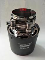 Universalus 63mm-89mm Mėlynai deginto plieno galas Anglies pluošto vamzdis Automobilio išmetimo duslintuvas T