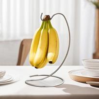 Daugiafunkcinis nerūdijančio plieno bananų stovas, buitinis vaisių pakabinamo tipo padėklas, namų stalo dekoracija, ornamentas, ausinių stovas 1PCS