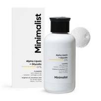 Minimalistinis 7% ALA glikolio veido prausiklis skaistumui 100ml, skirtas švytinčiai, sudrėkintai odai, be sulfatų ir kvapiklių