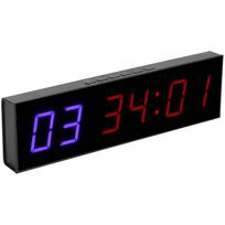 Sporto salės laikmatis Intervalinis 6 bitų LED Treniruotės atgalinis skaičiavimas Aukštyn Chronometras su nuotolinio valdymo pultu 1,8 colio