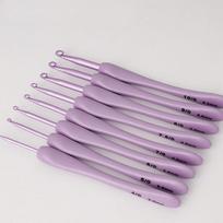 8 vnt./rinkinys violetiniai nėrimo vąšeliai rankdarbiams nėrimui mezgimui vąšeliai siuvimui rankdarbiams siuvinėjimui 2,5-6,0 mm violetinė