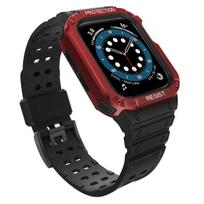 Apyrankė 'Strap Band' skirta Apple Watch 42mm / 44mm / 45mm (juodas + raudona)