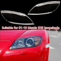 Mazda RX8 priekinio žibinto lęšio dangtelis (2001–2010 m) - Skaidrus, Didelis High Transparency Driver Side No Sealant