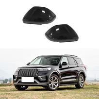 2020-2021 m. Ford Explorer šoninio veidrodžio apdailos dangtelis Gloss Black - Left