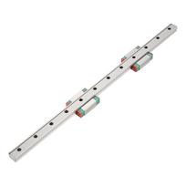 1 vnt. 300 mm MGN12 Miniatiūrinis linijinis kreipiančiosios bėgis 12 mm pločio   2 vnt. MGN12B slankikliai