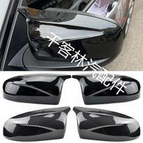 BMW X5/X6 E70/E71 (2007–2013 m) Blizgios juodos/anglies pluošto veidrodėlių korpusai Gloss Black