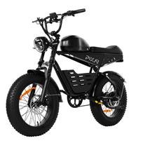 PIXAR SuperV Elektrinis purvo motociklas suaugusiems su 500W varikliu 48V 30AH baterija juoda