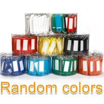 5-50pcs Multicolor Keychain Key Id Label Tags Luggage Id Tags El Number Classification Card Key Rings Keychain 5 Colors 50 pcs
