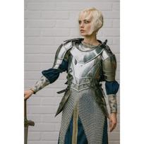 Moteriškas Paladino šarvų komplektas Viduramžių riterio kostiumas moterims LARP Plieno kūnas Fantazijos Cosplay kostiumas Grandininių šarvų suknelė Dovana jai