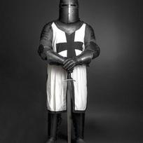 Templierių Riterio Juodojo Kryžiuočio Šarvai Pilnas Viduramžių Cosplay LARP Kostiumas Istorijos Gerbėjams Ir Kolekcionieriams