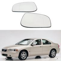 04-07 Volvo S60/S80/V70 Šildomo galinio vaizdo veidrodžio stiklo pakeitimas Left Side