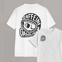 Kofeinas ir Benzinas Grafinis Medvilninis Marškinėlis Unisex Vyrai Moterys Vasariniai Prabangaus Prekės Ženklo Viršutiniai Drabužiai Trumpomis Rankovėmis Klasikinis Mados T-shirt Būtiniausi S