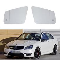 Šildomas galinio vaizdo veidrodžio stiklas 2010-2016 m. Mercedes-Benz W204 C klasės C180 C200 C250 C300 Heated, Left Side