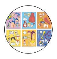 K-POP Demonas Medžiotojai Nuotraukų Kortelės, Lipdukai (7 Parinktys) #Sticker 6Pcs