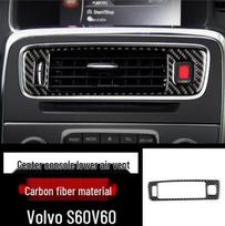 Anglies pluošto interjero apdaila Volvo S60L/V60: Pavarų perjungimo, langų kėliklių ir oro išleidimo angų lipdukai