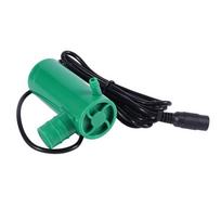 12V DC Amphibious Submersible Water Pump Hmax 9 M 500 L h Flow Pond Land Watering Green žalia