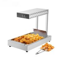 750W Bulvių fri bulvių maisto šildytuvas Komercinis maisto šildymo stalviršis Virtuvės restoranas 104-122°F Bulvytės fri Maisto šildytuvas