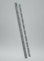 Kopėčios aliuminės, atremiamos, ištraukiamos, 2 dalių EUROSTYL | 2x9 pakopų 256-426cm (su stabilizatoriumi)