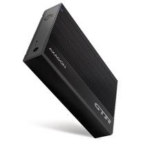 AXAGON EE35-GTR USB-C 3.2 Gen 1 – SATA 6G, 3.5″ external hard drive enclosure, grooved – black