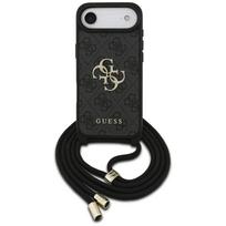 GUESS Case 4G Big Logo Cord Stap Crossbody for iPhone 17 Air black