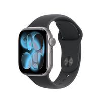 APPLE Apple Watch Series 11 (GPS) 42 mm Star Light aluminum case with black sport band, S/M (MEQW4QN/A)