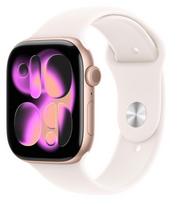 APPLE Apple Watch Series 11 GPS+Cellular 42mm Rose Gold Aluminium Case with Light Blush Sport Band - S/M