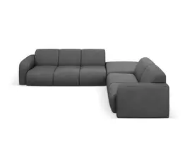 Kampinė Sofa - dešinė, Molino, 6 sėdimos vietos, 315x250x72, tamsiai pilka
