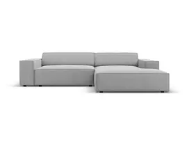 Modulinė kampinė sofa - dešinė, Jodie, 3 vietų, 224x166x70, šviesiai pilka